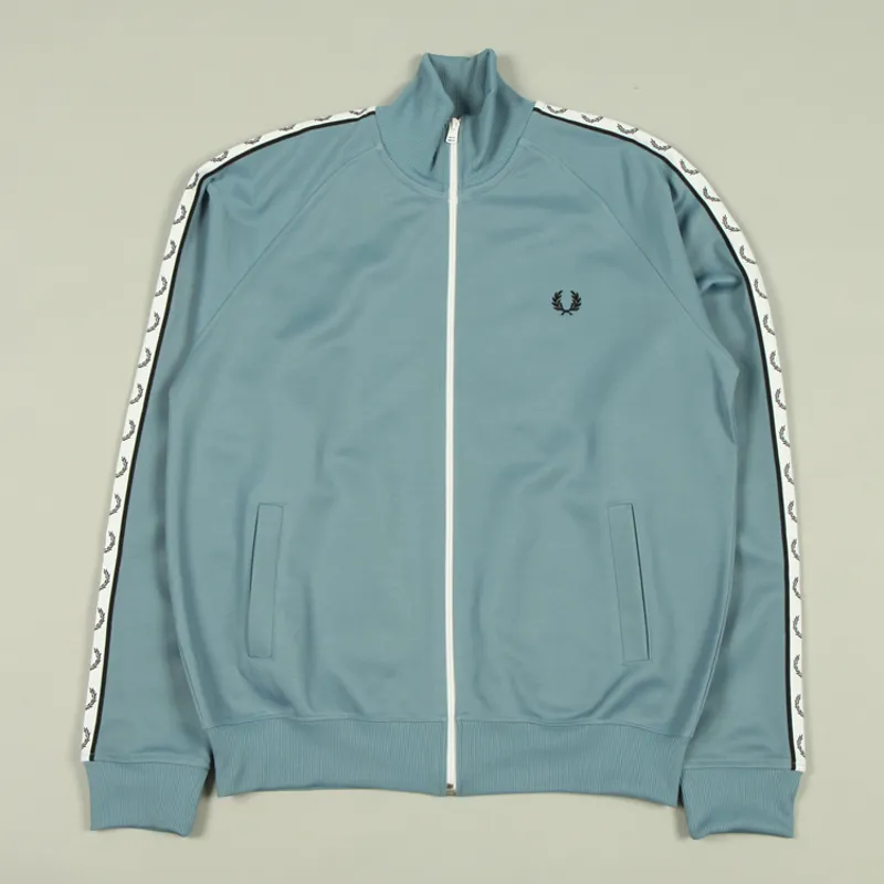 Fred Perry Taped Track Jacket - Ash Blue